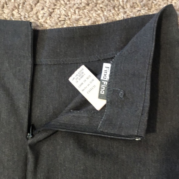 Dark Grey Pencil Skirt - Picture 3 of 5